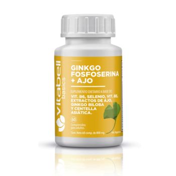 Suplemento Ginkgo Biloba + Fosfoserina + Ajo